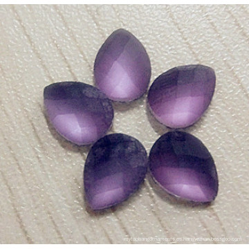 Purple Flat Back Stones Strass Cuentas con escarcha